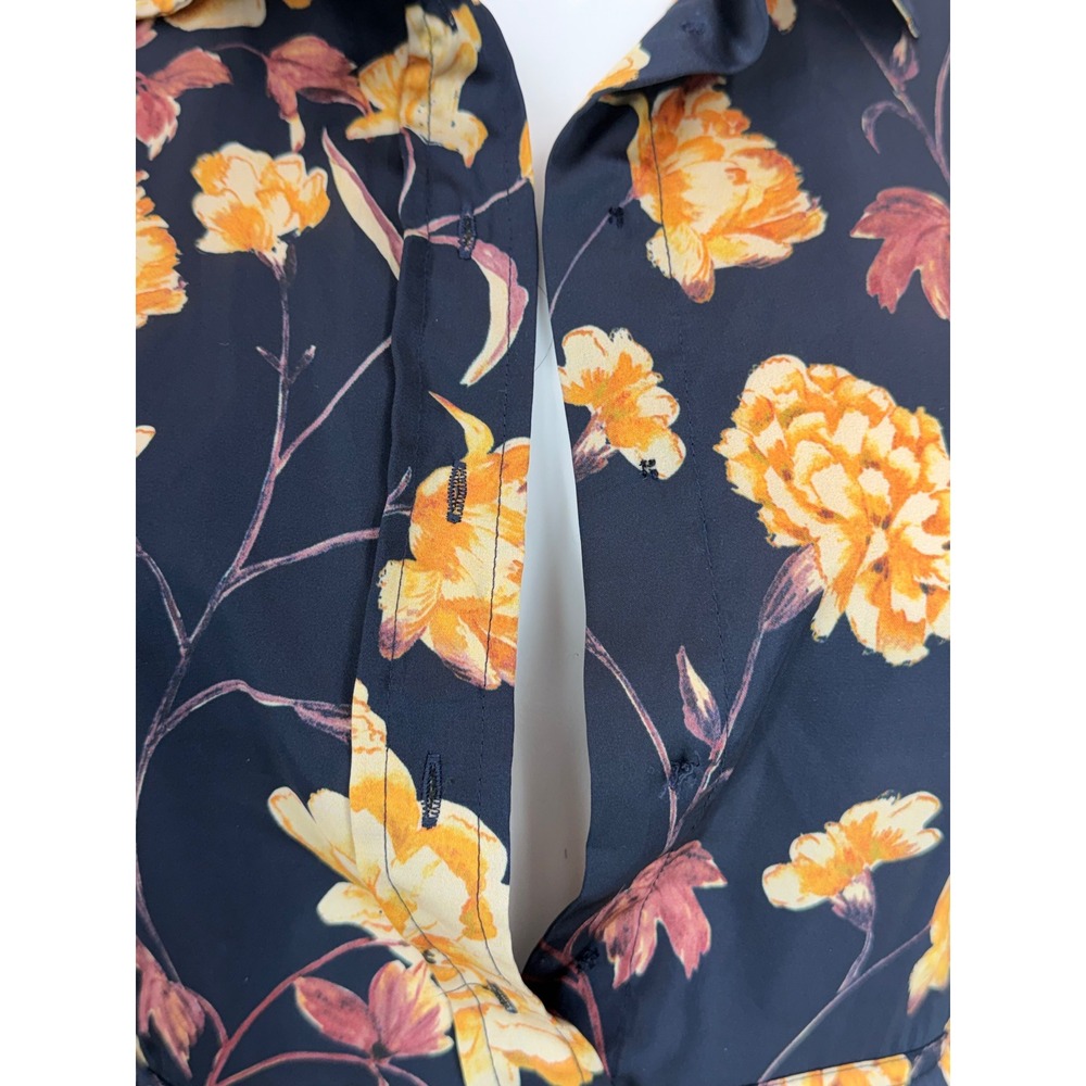 Ted Baker London Women's Floral Print Long Sleeve Midi Shirtdress Size 0 - Picture 8 of 11